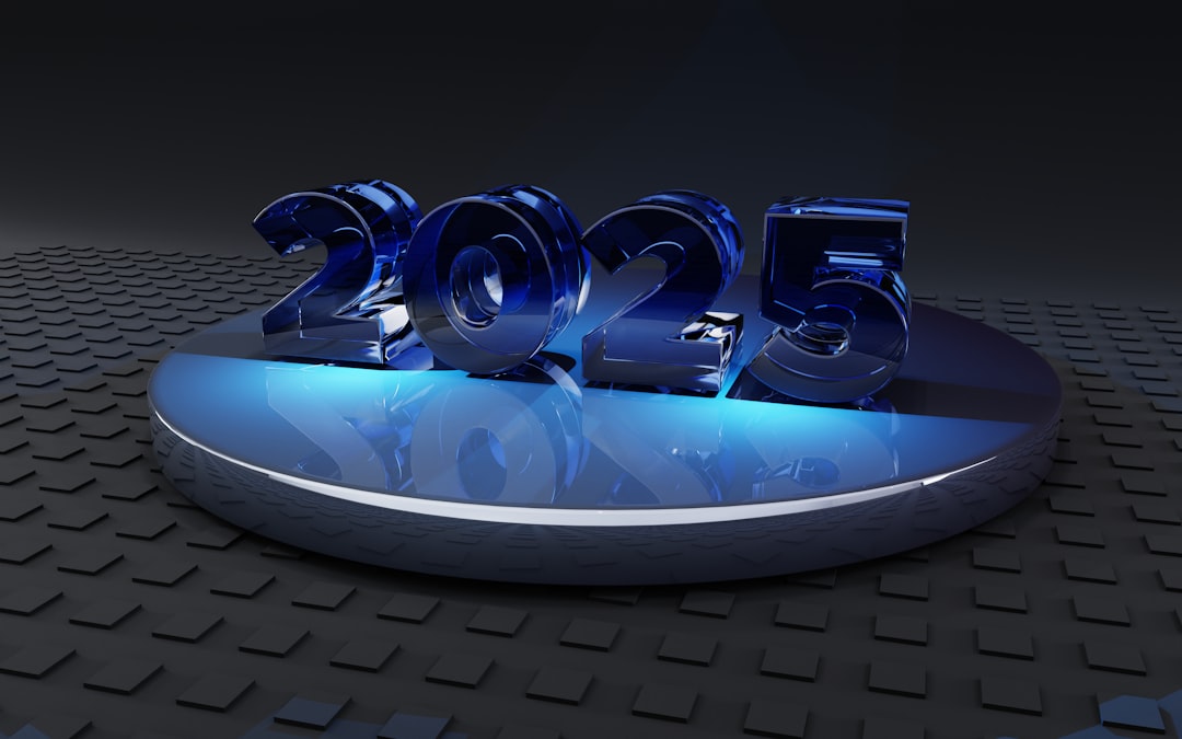 A 3D image of a new year's eve sign